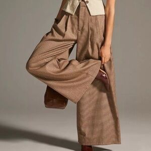 NWT Maeve Wide Leg Trousers from Anthropologie Size 8